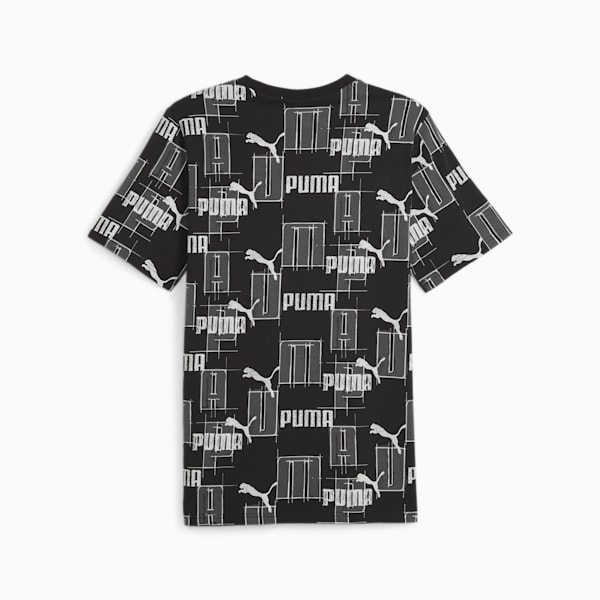 メンズ ESS+ ロゴ ラブ AOP 半袖 Tシャツ, PUMA Black, extralarge-JPN