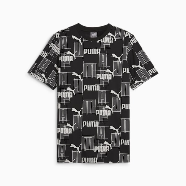 メンズ ESS+ ロゴ ラブ AOP Tシャツ, PUMA Black, extralarge-JPN