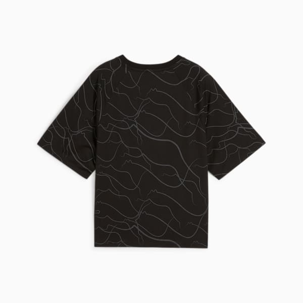 ウィメンズ プーマ モーション AOP 半袖 Tシャツ, PUMA Black-AOP, extralarge-JPN