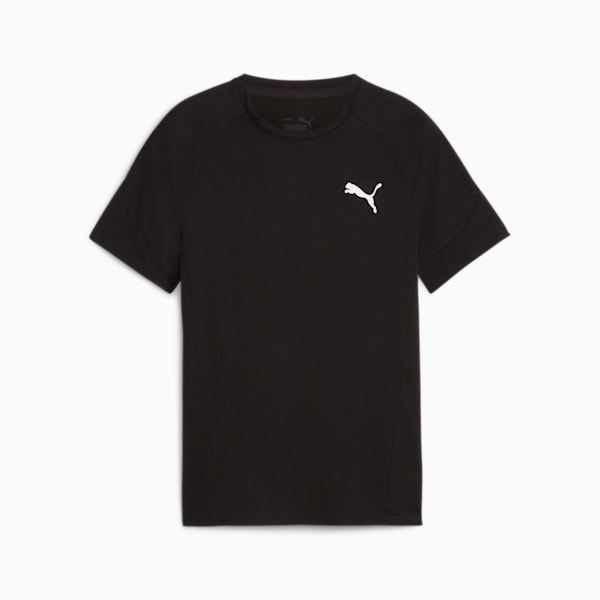 キッズ ボーイズ エヴォストライプ 半袖 Tシャツ 120-160cm, PUMA Black, extralarge-JPN