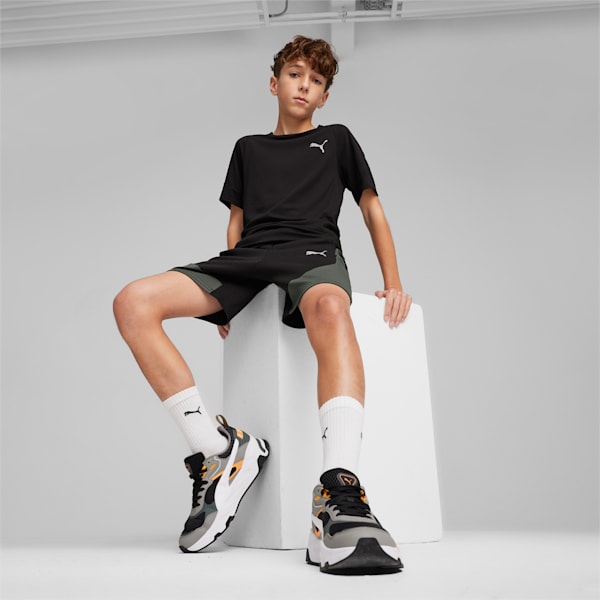 キッズ ボーイズ エヴォストライプ 半袖 Tシャツ 120-160cm, PUMA Black, extralarge-JPN