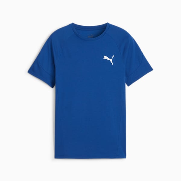 キッズ ボーイズ エヴォストライプ 半袖 Tシャツ 120-160cm, Cobalt Glaze, extralarge-JPN