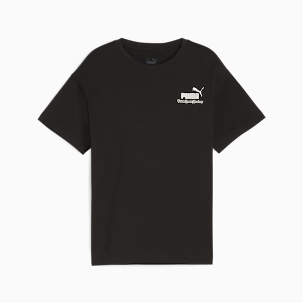 キッズ ボーイズ ESSプラス MID 90s グラフィック 半袖 Tシャツ 120-160cm, PUMA Black, extralarge-JPN