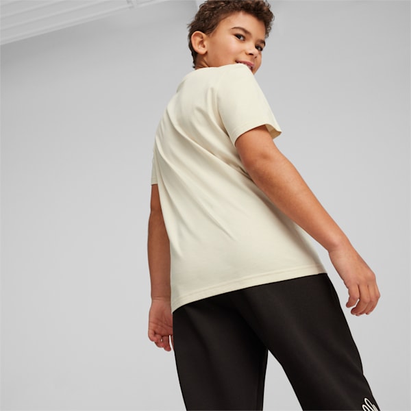 キッズ ボーイズ ESSプラス MID 90s グラフィック 半袖 Tシャツ 120-160cm, Alpine Snow, extralarge-JPN