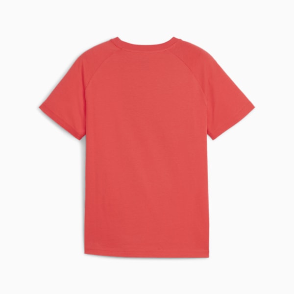 キッズ ボーイズ アクティブ スポーツ グラフィック 半袖 Tシャツ 120-160cm, Active Red, extralarge-JPN