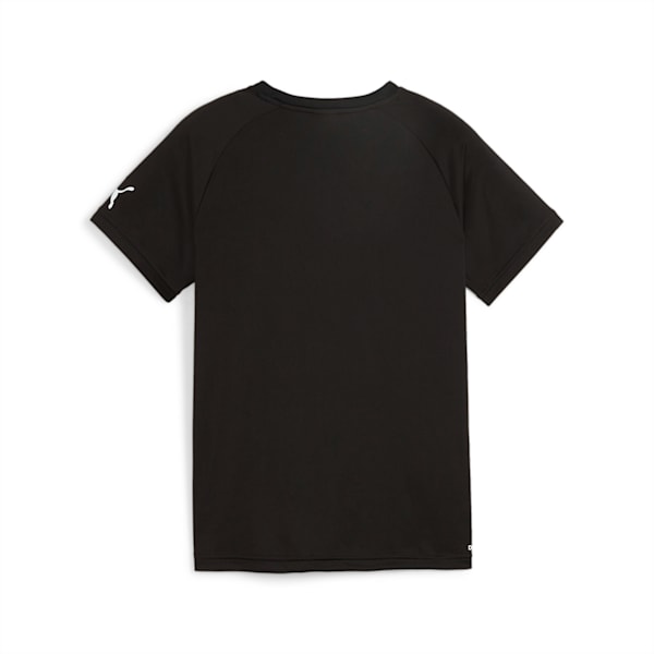 キッズ ボーイズ アクティブ スポーツ ポリ AOP Tシャツ 120-160cm, PUMA Black, extralarge-JPN