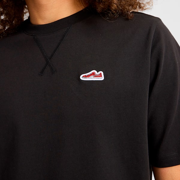 Suede Logo Men's Tee, PUMA Black, extralarge