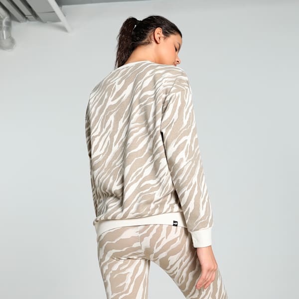 ANIMAL Graphic Women's Relaxed Fit Crew-Neck Sweatshirt, Alpine Snow, extralarge-IND