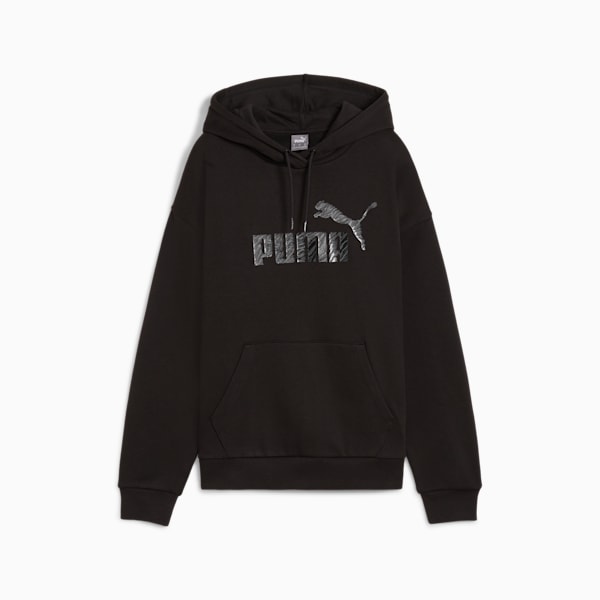 ESS+ ANIMAL Women's Hoodie, PUMA Black, extralarge