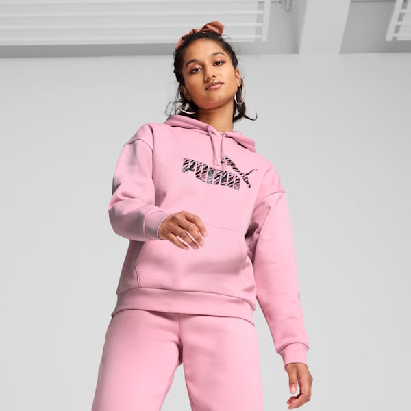 Sudadera ESS+ ANIMAL para mujer, Mauved Out, extralarge