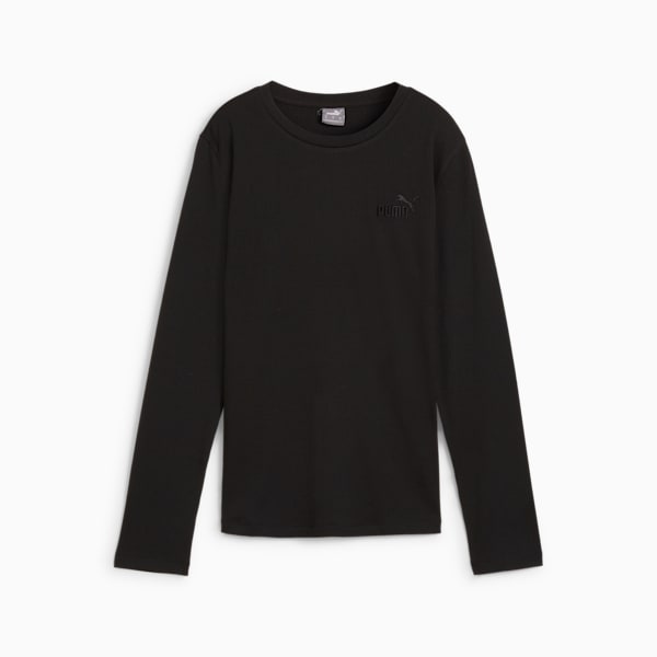Haut à manches longues ESS ELEVATED Femme, PUMA Black, extralarge