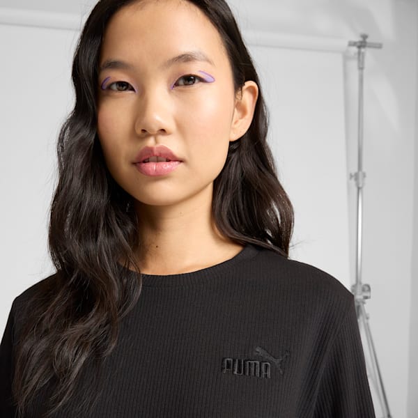 ESS ELEVATED Women's Long Sleeve Top, PUMA Black, extralarge