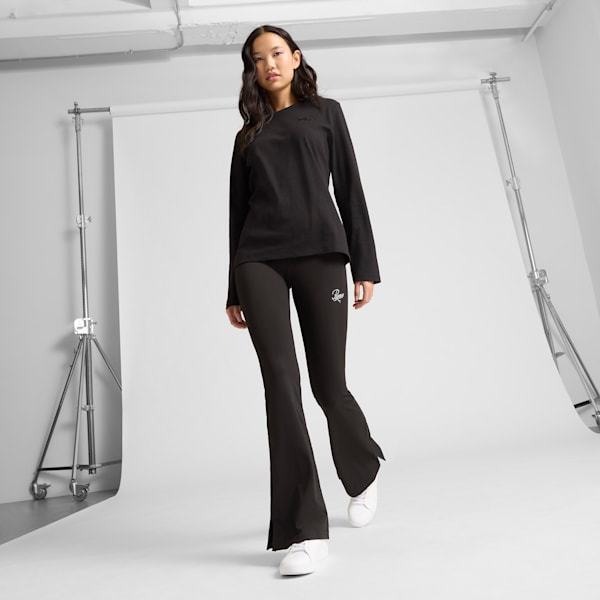 Haut à manches longues ESS ELEVATED Femme, PUMA Black, extralarge