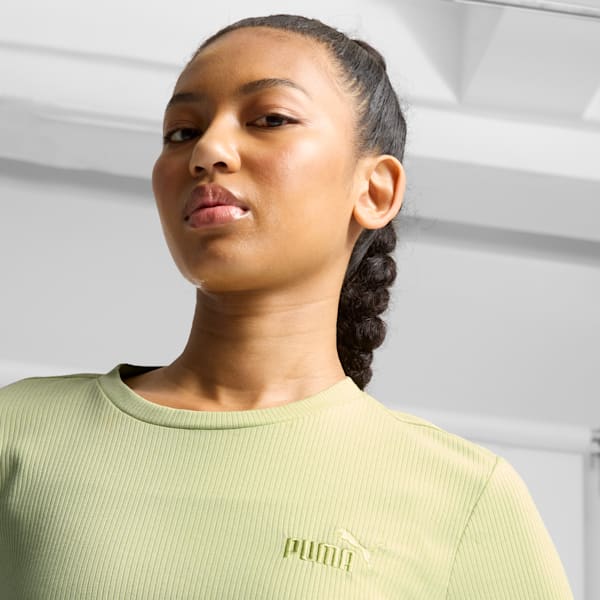 ESS ELEVATED Women's Long Sleeve Top, Pistachio Green, extralarge