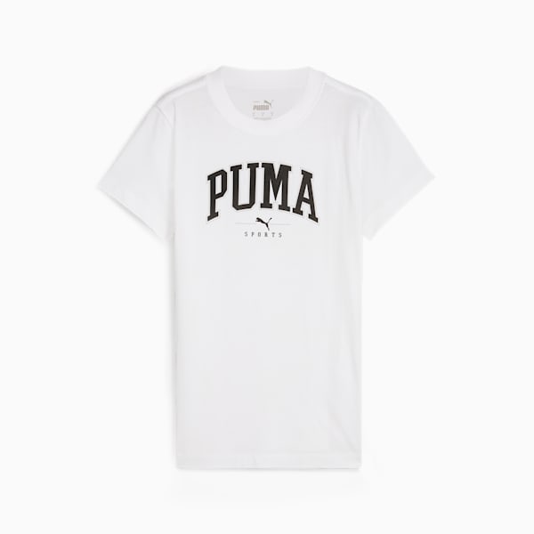 PUMA SQUAD Women's Graphic Tee, PUMA White, extralarge