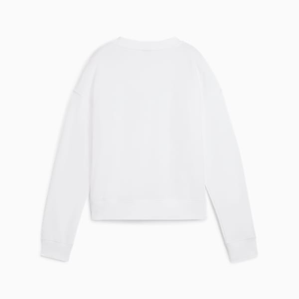 PUMA SQUAD Women's Full-Length Crewneck, PUMA White, extralarge