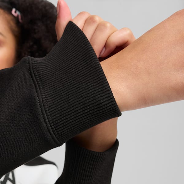 Sudadera de cuello con cremallera para mujer PUMA SQUAD, PUMA Black, extralarge