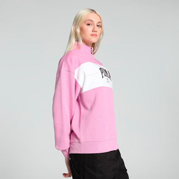 SQUAD Quarter-Zip Women's Hoodie, Mauved Out, extralarge-IND