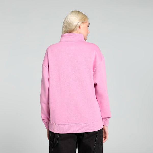 SQUAD Quarter-Zip Women's Hoodie, Mauved Out, extralarge-IND
