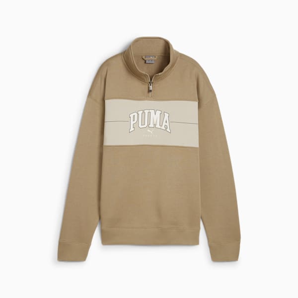 Sudadera de cuello con cremallera para mujer PUMA SQUAD, Oak Branch, extralarge