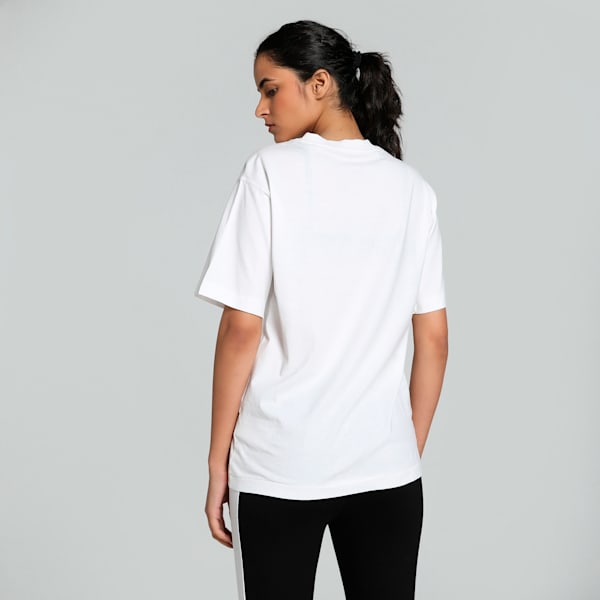 HER Graphic Women's Relaxed Fit Tee, PUMA White, extralarge-IND
