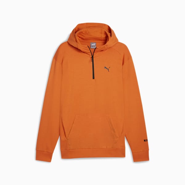 RAD/CAL Men's Hooded Half-Zip, Maple Syrup, extralarge