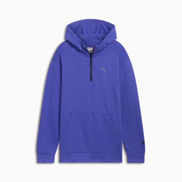 RAD/CAL Men's Hooded Half-Zip, Lapis Lazuli, extralarge