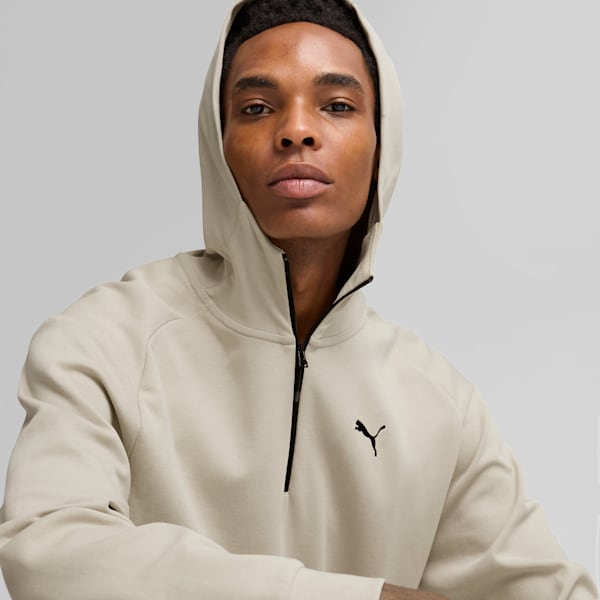 RAD/CAL Men's Hooded Half-Zip, Desert Dust, extralarge