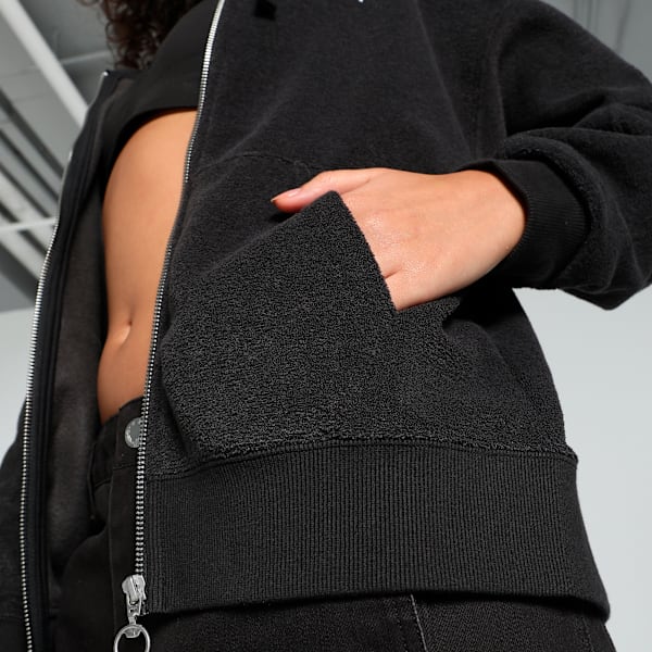 HER Full-Zip Women's Hoodie, PUMA Black, extralarge-IND