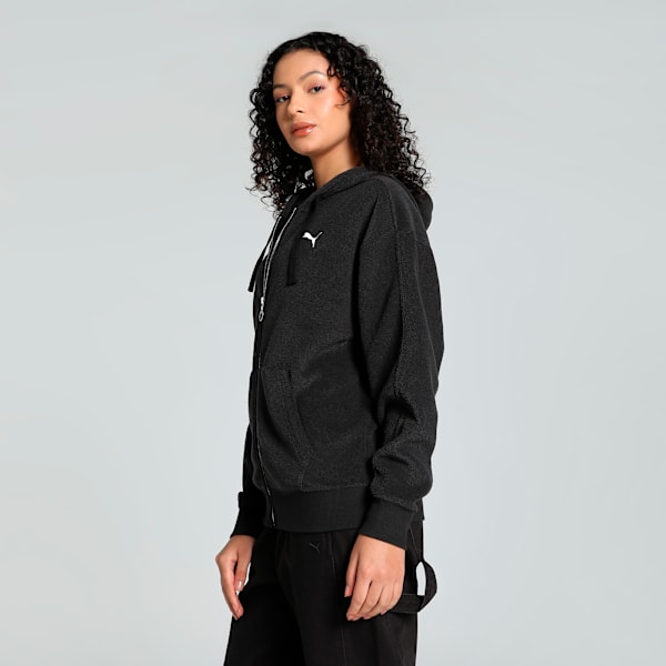 HER Full-Zip Women's Hoodie, PUMA Black, extralarge-IND