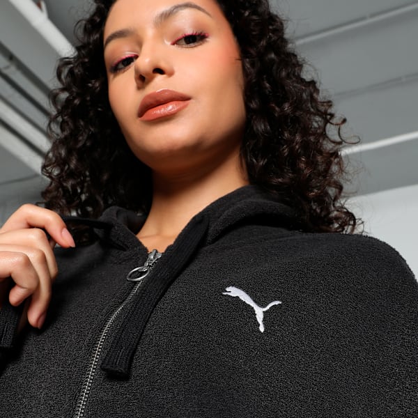 HER Full-Zip Women's Hoodie, PUMA Black, extralarge-IND