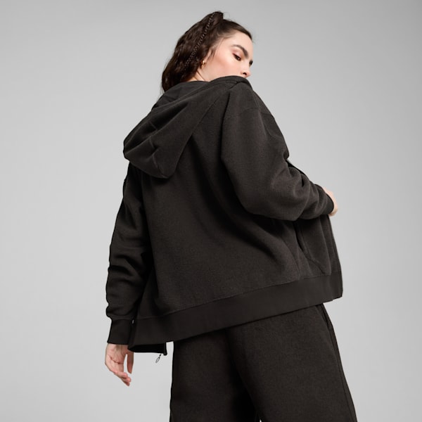 HER Full-Zip Hoodie Women, PUMA Black, extralarge