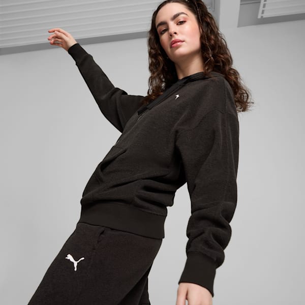 Chamarra con capucha para mujer HER, PUMA Black, extralarge