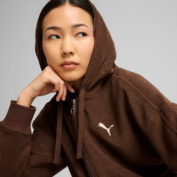 HER Full-Zip Hoodie Women, Espresso Brown, extralarge