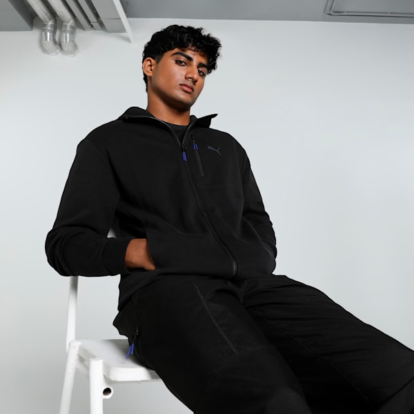 OPEN ROAD Full-Zip Men's Hoodie, PUMA Black, extralarge-IND