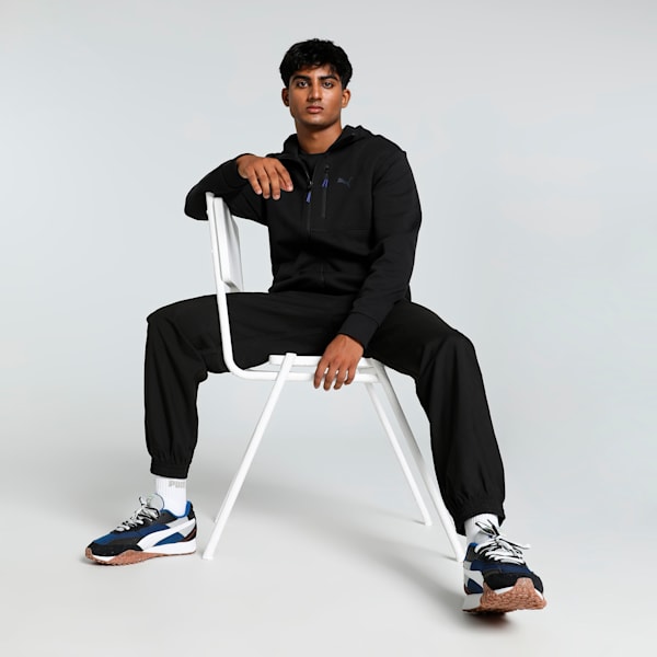 OPEN ROAD Full-Zip Men's Hoodie, PUMA Black, extralarge-IND