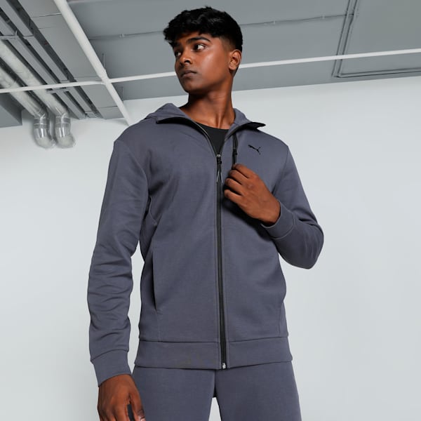 OPEN ROAD Full-Zip Men's Hoodie, Galactic Gray, extralarge-IND