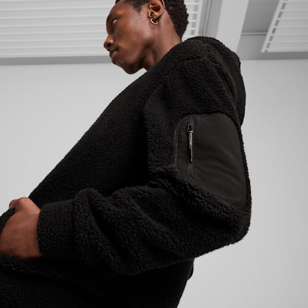 Sudadera con capucha invernal OPEN ROAD para hombre, PUMA Black, extralarge