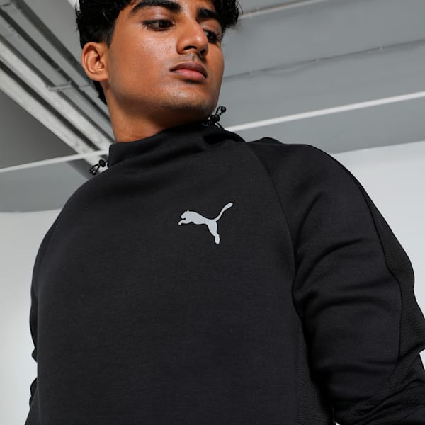 EVOSTRIPE Men's Slim Fit Hoodie, PUMA Black, extralarge-IND