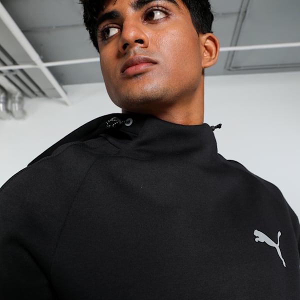 EVOSTRIPE Men's Slim Fit Hoodie, PUMA Black, extralarge-IND