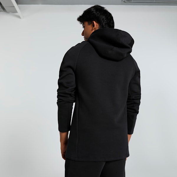 EVOSTRIPE Men's Slim Fit Hoodie, PUMA Black, extralarge-IND