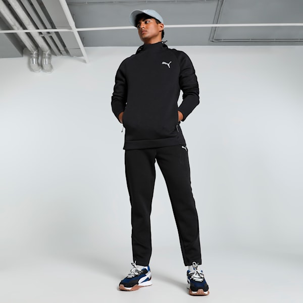 EVOSTRIPE Men's Slim Fit Hoodie, PUMA Black, extralarge-IND