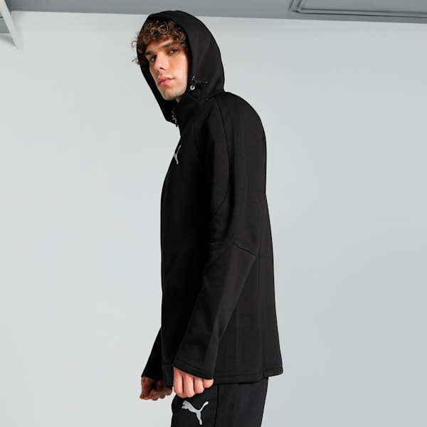 EVOSTRIPE Full-Zip Men's Slim Fit Hoodie, PUMA Black, extralarge-IND