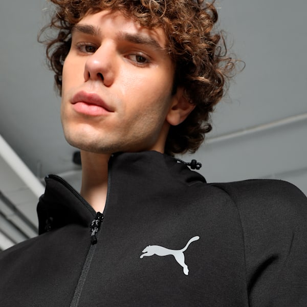 EVOSTRIPE Full-Zip Men's Slim Fit Hoodie, PUMA Black, extralarge-IND