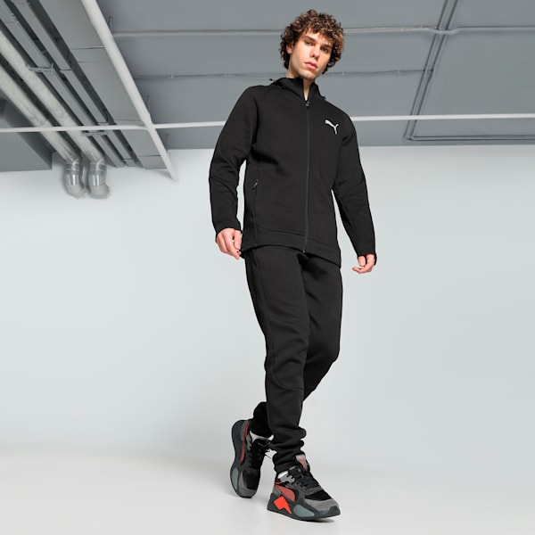 EVOSTRIPE Full-Zip Men's Slim Fit Hoodie, PUMA Black, extralarge-IND