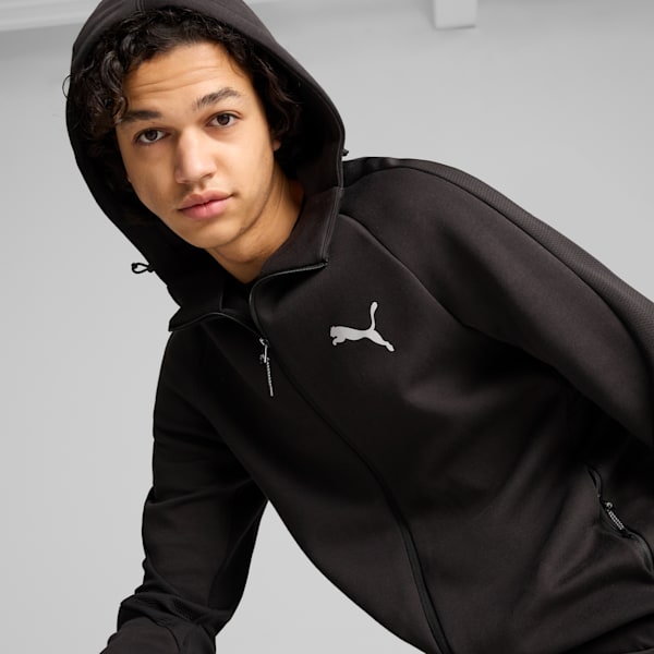 Veste zippée à capuche EVOSTRIPE, PUMA Black, extralarge