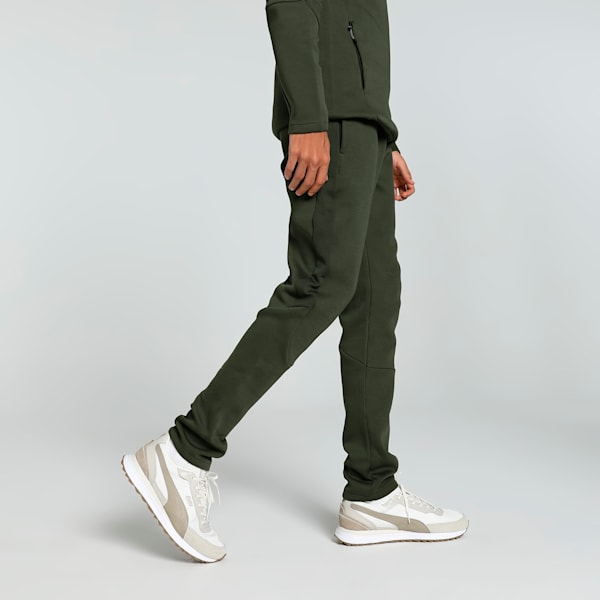 EVOSTRIPE Men's Slim Fit Pants, Dark Olive, extralarge-IND