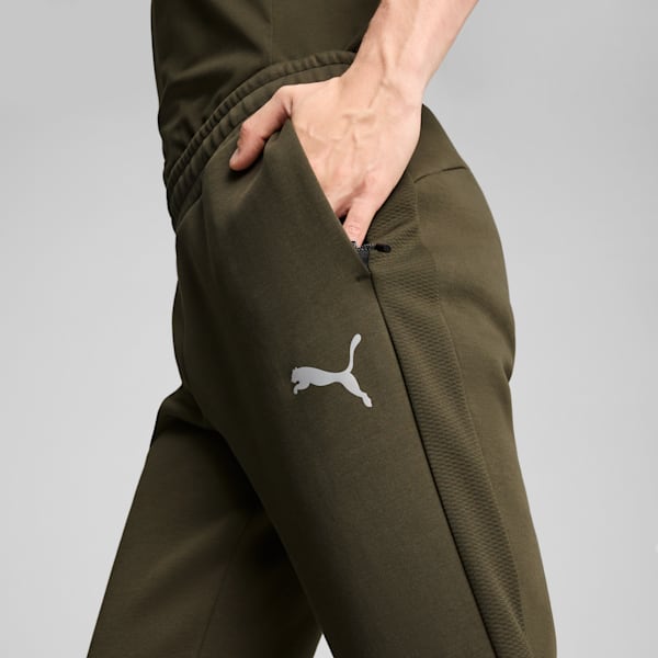 EVOSTRIPE Men's Slim Fit Pants, Dark Olive, extralarge-IND