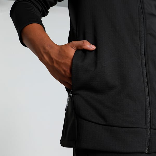 EVOSTRIPE Full-Zip Men's Slim Fit Hoodie, PUMA Black, extralarge-IND