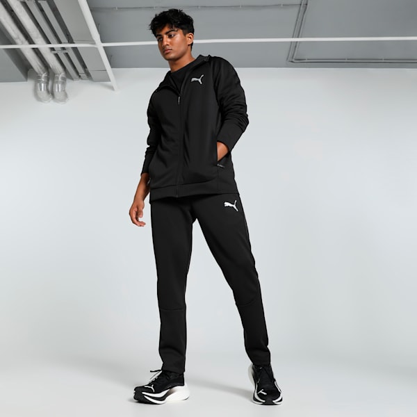 EVOSTRIPE Full-Zip Men's Slim Fit Hoodie, PUMA Black, extralarge-IND